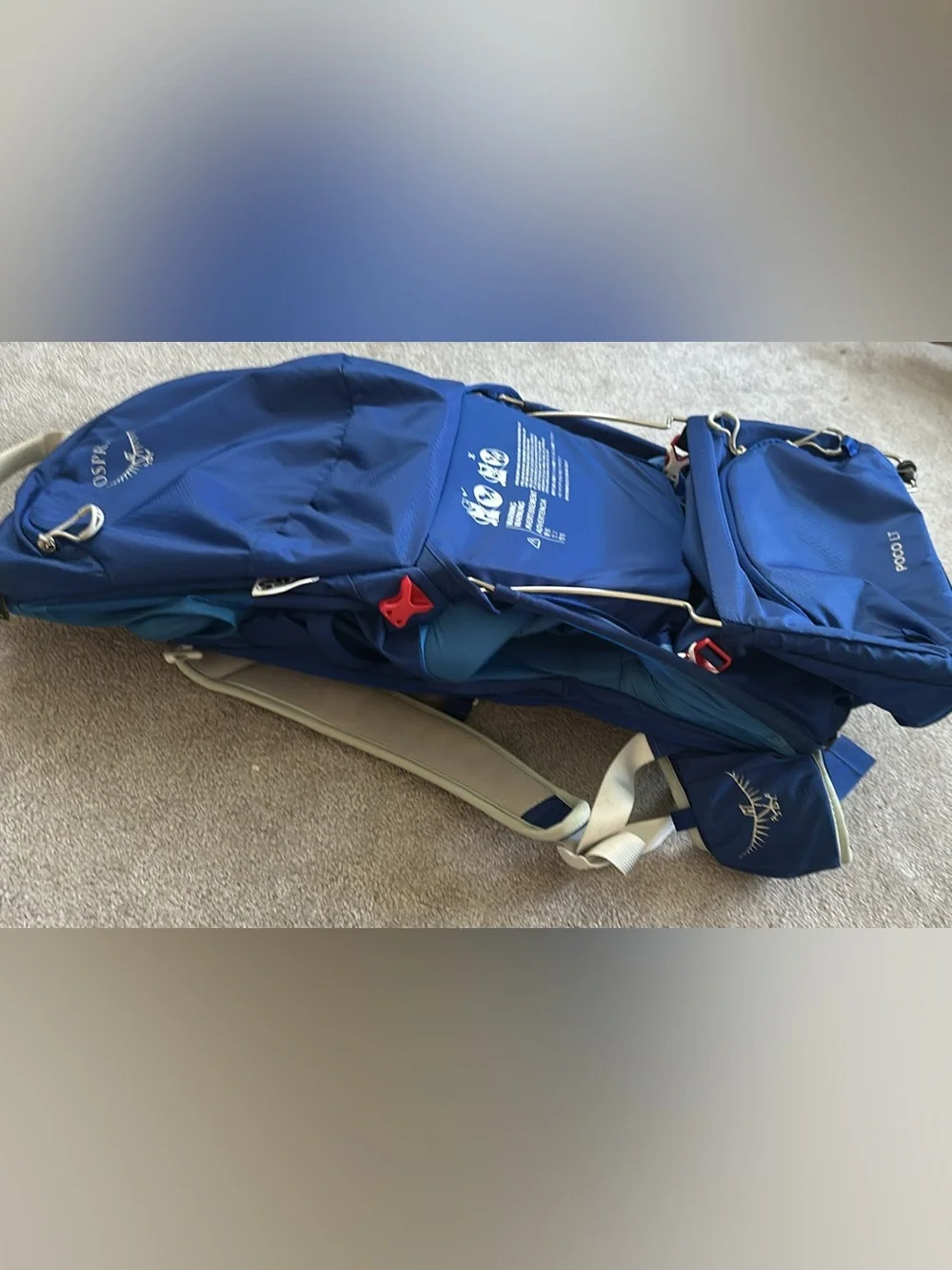 OSPREY Poco LT Child Carrier Ultralight Backpack EUC